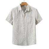 Heritage Linen Shirt – Santorini (Short-Sleeve)